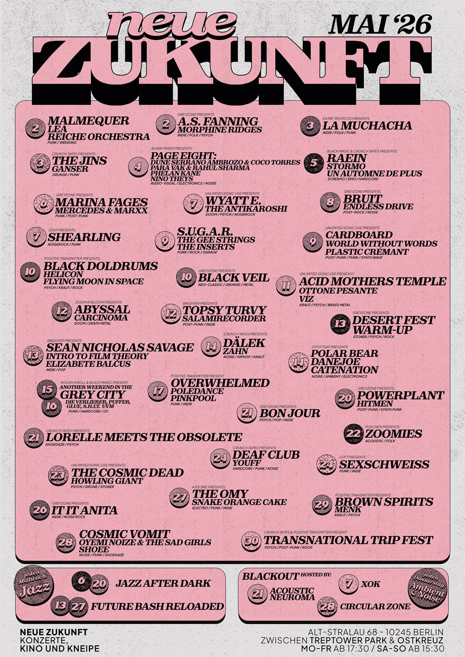 Konzerte Mai 2026 Neue Zukunft